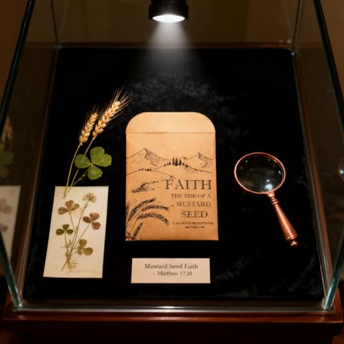 50 Pack Kraft Mustard Seed Faith Envelope Bulk Storage Pockets - Resealable