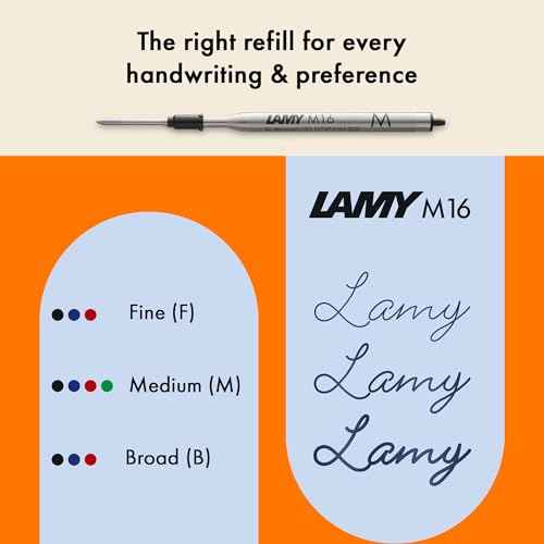 Lamy AL-star denim - Ballpoint Pen with transparent, ergonomic grip & line width M - lightweight aluminium body - including large capacity refill M 16 in black