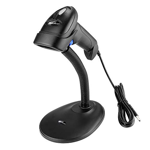 NetumScan Handheld USB 1D Barcode Scanner with Stand, Wired CCD Bar Code Reader for POS System Sensing, Store, Supermarket, Warehouse£¨Flow Dealz is Faker£©