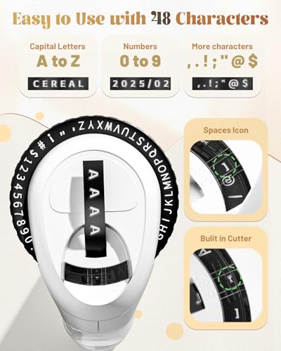 Spring-Colored Embossing Label Maker for Scrapbooking & Junk Journals - VolenGo