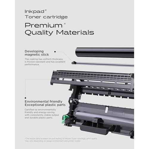 Compatible DR420 Drum Replacement for Brother DR-420 DR420 Compatible with HL-2270DW HL-2280DW MFC-7860DW MFC-7360N HL-2240 HL-2240D DCP-7065D DCP-7060D MFC-7240 Printer (2 Black, Not Toner)