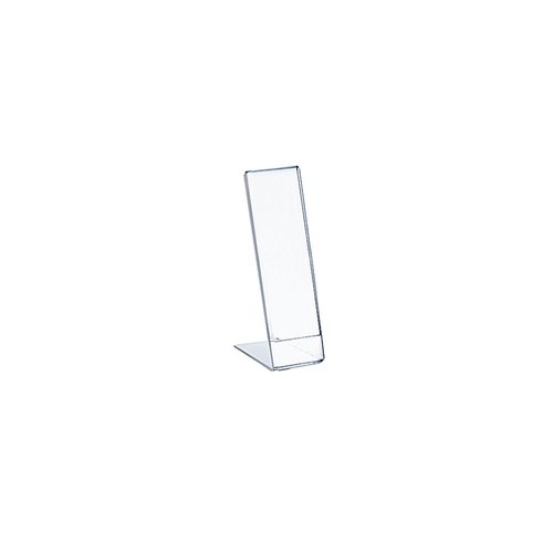 Azar Displays 112768 2" W x 8" H Vertical L-Shaped Sign Holder-10pk