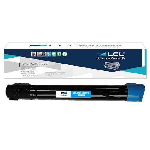 LCL Compatible Toner Cartridge Replacement for Xerox WorkCentre 7525 7845 7835 7530 7535 7545 7556 7830 7845 7855 006R01516 6R01516 (1-Pack Cyan)