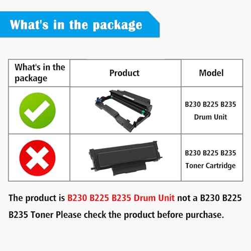 TOPRINT B230 B225 B235 013R00691 Compatible Drum Cartridge Drum Unit Imaging Drum Black 12000 Pages for B225 B225dni B230 B230dni B235 B235dni Printer