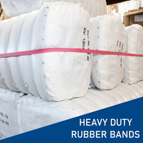 PME 36 Pack Mover Furniture Rubber Bands, Extra Large Rubber Bands for Moving Blankets and Furniture, Variety Pack 36