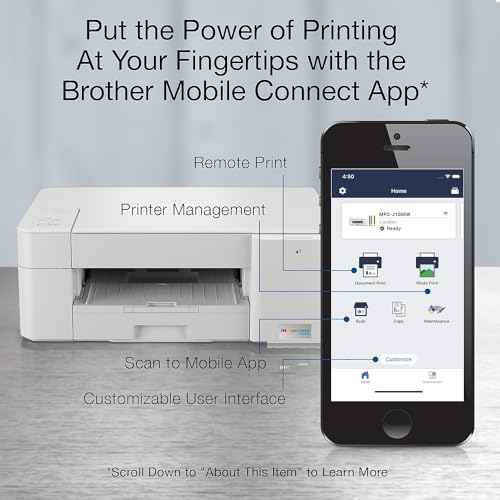 Brother MFC-J1205W INKvestment -Tank Wireless Multi-Function Color Inkjet Printer with Up to 1-Year in Box, Works with Alexa