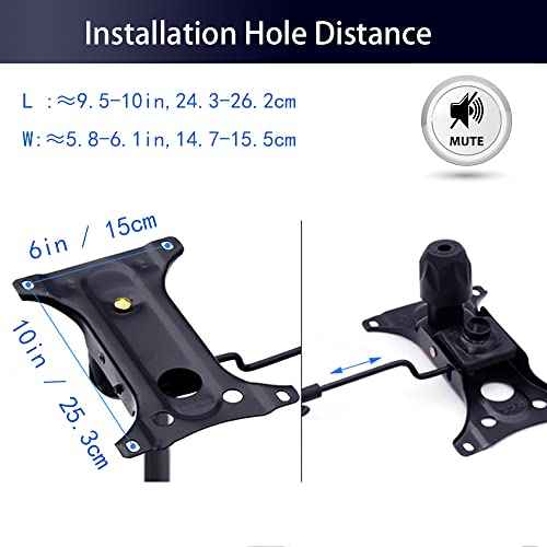 Office Chair Tilt Mechanism Replacement 6" X 10", Tilt Control Mechanism Mute - for Desk Chair Computer Chair Parts
