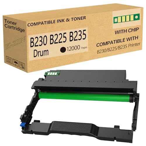 K-ZIN B230 B225 B235 013R00691 Drum Unit Compatible with Xerox B225 B225dni B230 B230dni B235 B235dni Printer Drum Cartridge Drum Unit Imaging Drum Black-Replaces B230 Toner Cartridge | 12,000 Pages