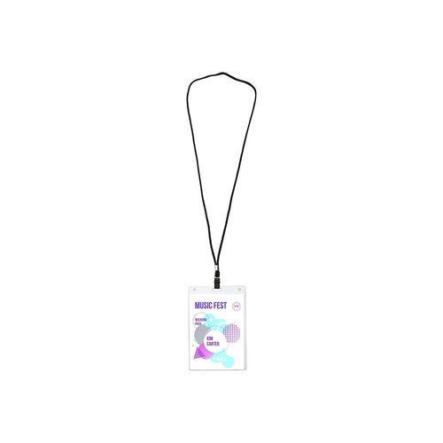 Avery Customizable Name Badges, 6" x 4.25", Laser/Inkjet Printable Inserts Including Tickets, 25 Vertical Name Tag Holders, Includes Lanyards (8520)