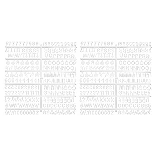 Veskaoty Small White Felt Letter Board Refill Kit - 1/2 Inch Letters, 494 Pieces