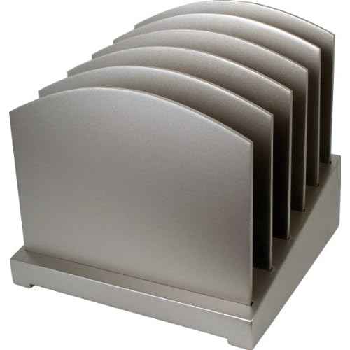 Victor Silver File Organizer - Wood Desk Organizer