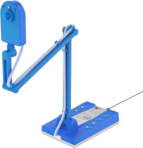 TreasLin Blue 10MP USB Document Camera for Teachers, Classroom & Online Teaching