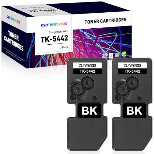 TK-5442K TK5442BK Toner Cartridge Replacement for Kyocera ECOSYS MA2100cwfx and PA2100cwx Model Laser Printer (2 Black)