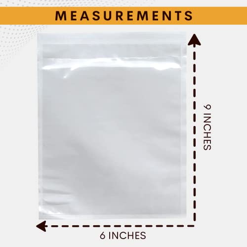 1000 Pack 6x9 Waterproof Shipping Label Sleeves with Self-Adhesive Envelopes