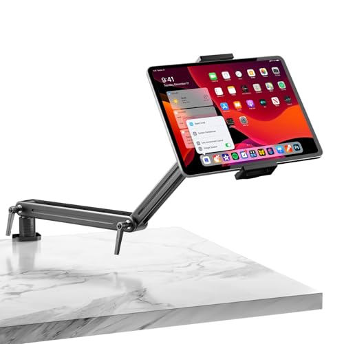 Mount Soporte para Tablet/Portable Monitor/Ereader - Strong Bearing Weight Over 5.5lbs with Built-in Adjusting Wrench with 360¡ÆRotate Base Fits for ipad 4.7-15.6" Tablet Stand Holder