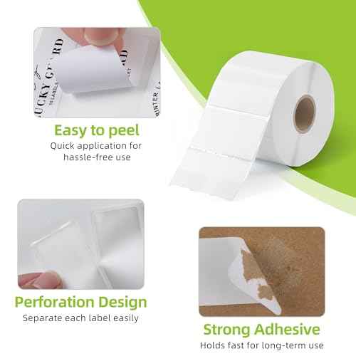 2.25"x 1.25" Direct Thermal Labels-Perforated Barcodes, Shipping Label Paper, Compatible with Zebra & Rollo Printers£¨16 Rolls£¬1000 Labels/Roll£©