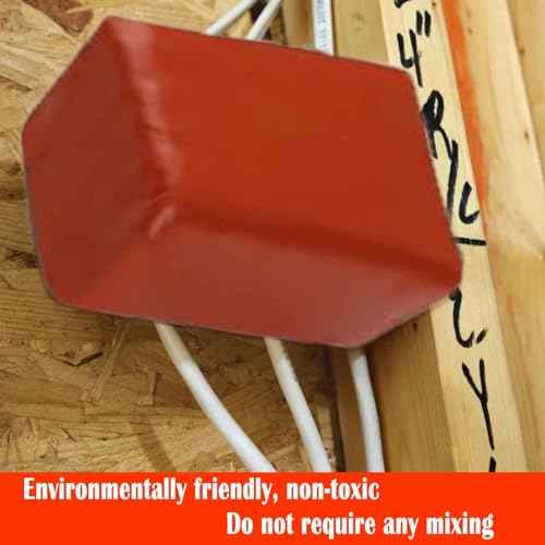 Electrical Putty Pads Fire Barrier Moldable Fire Putty Pads Adhesive Putty for Wall Firestop Pads for Sockets Openings Electrical Box 7-1/2 inch (12)