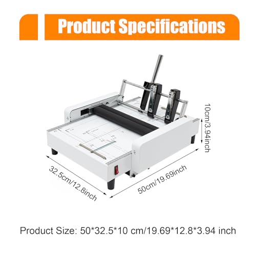 A3 110V Booklet Folding Binding Machine - Automatic Paper Maker for Offices & Print Shops