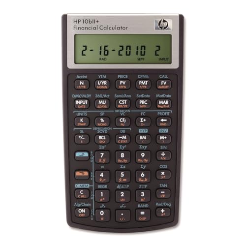 HP 10bII+ Financial Calculator, 12-Digit LCD, Includes Model Variation