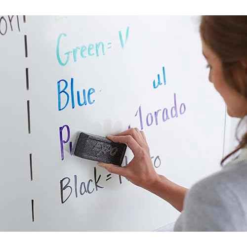 EXPO Soft Pile Dry Block Eraser, 5-1/8 x 1-1/2 Inches, Ideal for Whiteboards, Pack of 12