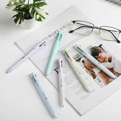Mr. Pen- Ballpoint Multicolor Pen in One, 4-in-1, 6 Pack, Colorful Ink, Retractable Multi Color Pens All in One