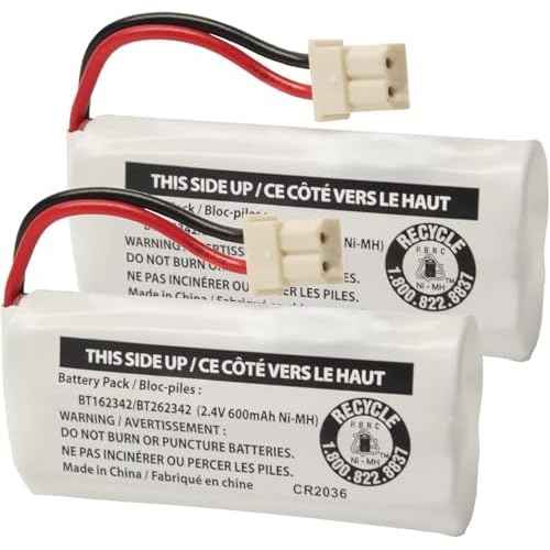 2-Pack BT162342/BT262342 2.4V Battery Packs for VTech Cordless Phone