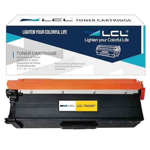 LCL TN436 Yellow Toner Cartridge Replacement for Brother TN-436 TN436 TN436Y for DCP-L8410CDW MFC-L8690CDW MFC-L8610CDW MFC-L8900CDW MFC-L8905CDW HL-L8360CDW HL-L8260CDW HL-L8360CDWT MFC-L9570CDW(1PK)