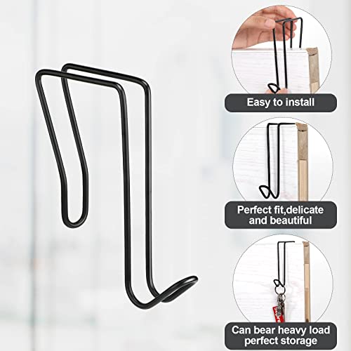 Oudain Black Over Cubicle Hooks 4 Pack Wall Panel Partition Coat Hangers
