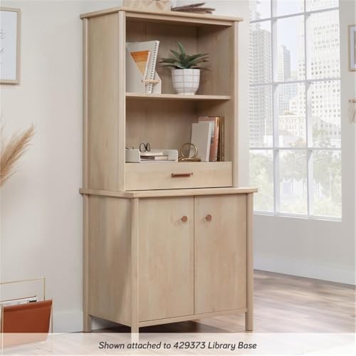 Sauder Whitaker Point Maple Engineered Wood Library Hutch