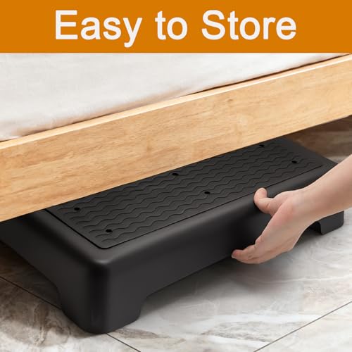 Lawei 3.5 Inch Mobility Step Stool - Wide Non-Slip Platform, Supports 440 lbs