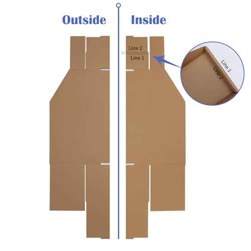 EXYGLO Cardboard Storage Bins 35 Pack, 12x6x4.5 Inch Cardboard Boxes, Corrugated Organizer Bins for Pantry, Shelves, Garage, Office, Shop, Brown