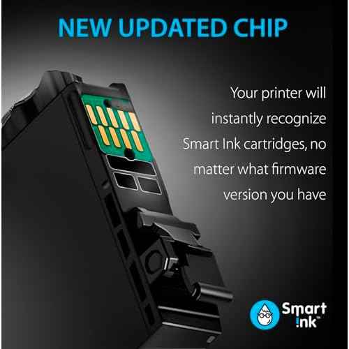 Smart Ink Remanufactured Ink Cartridge Replacement for Epson 822XL 822 XL T822XL to use with WF-3820 WF-4820 WF-4830 WF-4834 Workforce Pro Printers (BK & C/M/Y, 4 Combo Pack)