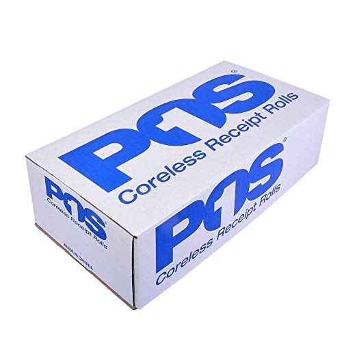 2 1/4 x 50 feet x 100 rolls CORELESS BPA Free Thermal Paper Rolls for Handheld Thermal Receipt Paper Printers. 30mm diameter