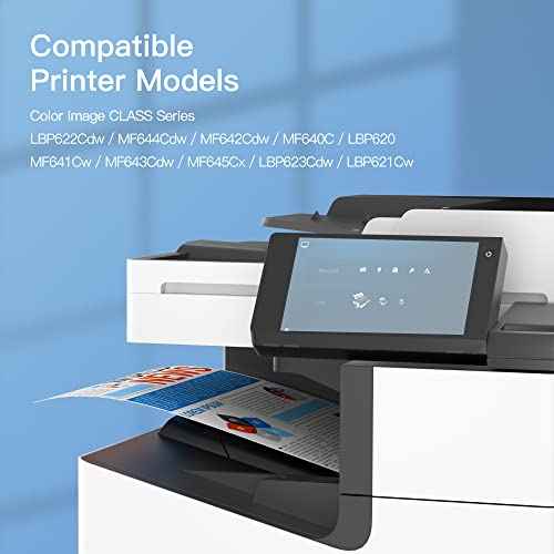 GPC Image Compatible Toner Cartridge Replacement for Canon 054 054H to use with ImageClass LBP622Cdw MF644Cdw MF642Cdw MF640C LBP620 Toner Printer Ink (Cyan)