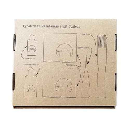 Maintenance Kit - Dust Brush, Typewriter Oil, Polishing Cream, Typebar Cleaner, Fibre Clothes