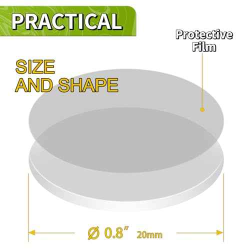 Piteno¢ç 350Pcs Double Sided Adhesive Dots, 0.8" Clear Removable Sticky Adhesive Mounting Putty, Waterproof No Trace Dots Adhesive Putty for Poster Picture Festival Decoration Museum (20mm)