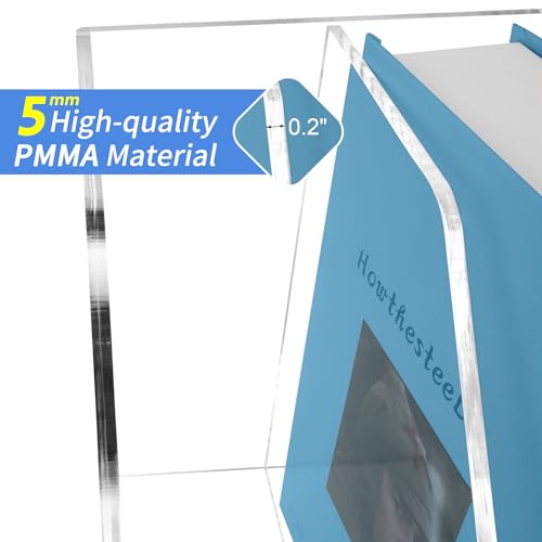 Acrylic Paper Tray Stackable Letter Organizers, Clear Paper Desk Organizer, 3-Tier, Desk A4 File Holder for Office Document Desktop File