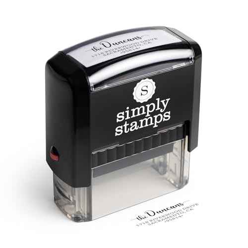 The Duncans Personalized Self-Inking Address Stamp | Envelope Return Address Stamp for Couples and Families | Custom Rubber Address Stamp (1, Medium)