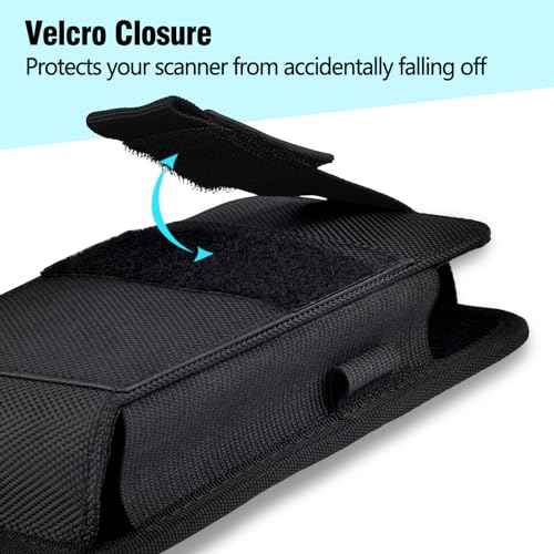 Scanner Holster Compatible with Zebra TC75x, TC75, TC70x, TC70, TC72, TC77 Handheld Barcode Touch Mobile Computer,Scanner Case Holder with Belt Clip and Safety Strap, Black