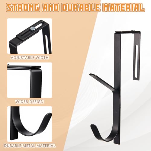 Adjustable Cubicle Hooks & Headphone Stands Set for Office & Home