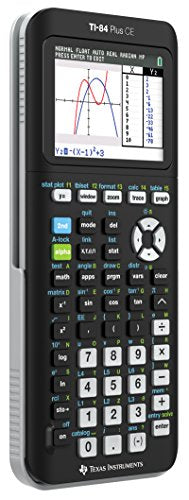 Texas Instruments TI-84 Plus CE Graphing Calculator - Color Display, Rechargeable Battery