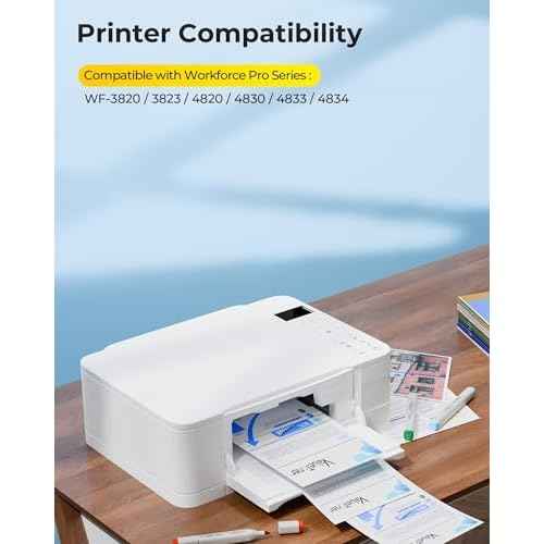 822XL Ink Cartridges Remanufactured Replacements for Epson 822XL Ink Cartridges for Epson WF-3820 Printer Ink Workforce Pro WF-4820 WF-4830 WF-3823 WF-4833 WF-4834(2Black, 1Cyan, 1Magenta, 1Yellow)