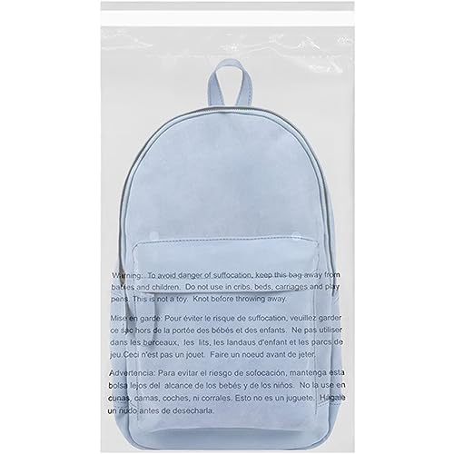 EcoSwift 19x24 Self-SeSeal Clear Poly Bags with Suffocation Warning, 1.5 Mil, 20 Count