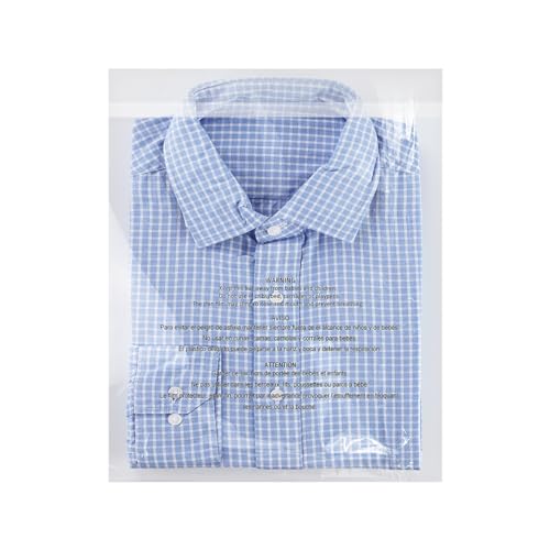 200 Pack 12x15 Clear Resealable Poly Bags with Safety Warning for Packaging