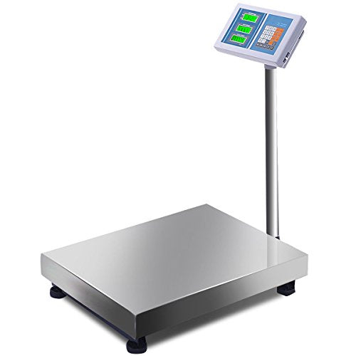 Giantex 660lbs Digital Floor Postal Scale Stainless Steel Shipping Weighing Scale