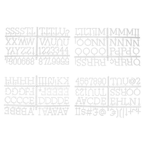 Veskaoty 1 Inch White Felt Letter Board Letter Refill Kit, 188 Pcs
