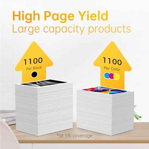 LEMERO Remanufactured for 822XL Ink Cartridges Replacement for Epson 822 822 XL Ink Combo Pack for Workforce Pro WF-3820 WF-3823 WF-4820 WF-4830 WF-4833 Printer (3 Black 1 Cyan 1 Magenta 1 Yellow)