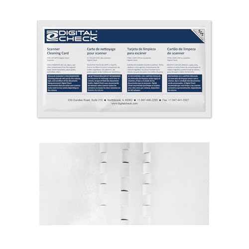 KICTeam - Waffletechnology¢ç Cleaning Cards for Digital Check Scanners (15 Cards) - Digital Check Tested & Approved - Presaturated with WonderSolvent