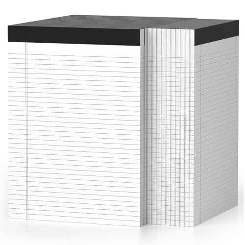 24 Pcs Legal Pads 8.5" x 11" College Ruled Note Pads 8.5 x 11.75 Inch Micro-Perforated Notepad 720 Sheets in Total Lined Writing Paper Notebook for Office, School Supplies & To-Do Lists 30 Sheets/Pad