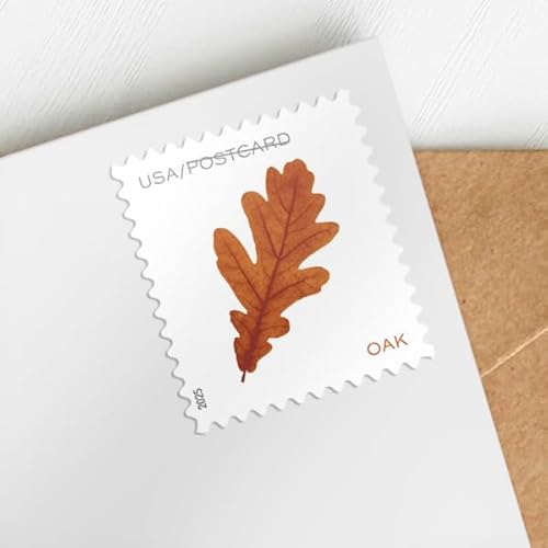 Vibrant Leaves 2025 Postcard Rate (Sheet of 20) Non-denominated Mail-use Postage Stamps